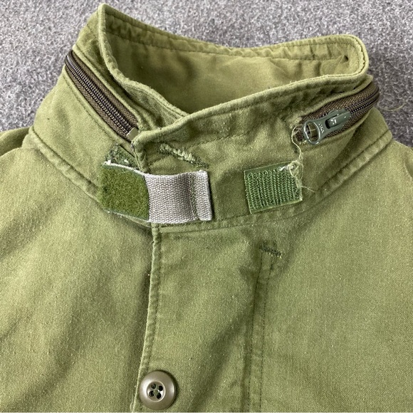 Vintage Military Coat Cold Weather Field Green Regular Fit Jacket Men’s Size L - Picture 7 of 16